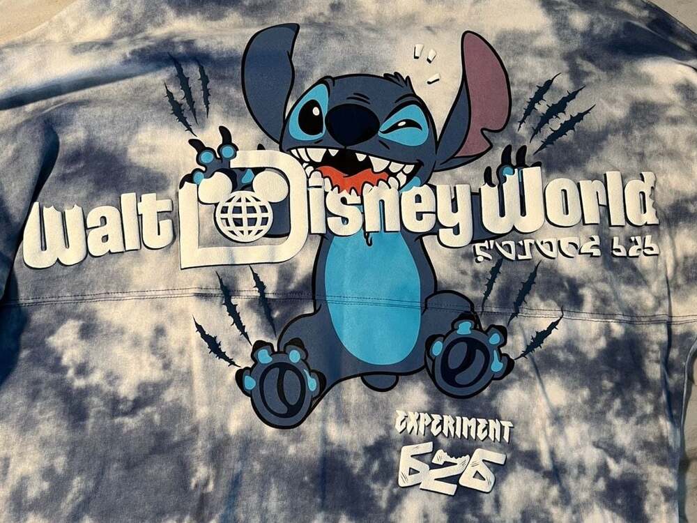 Walt Disney World Stitch Experiment 626 Blue Tie-Dye Spirit Jersey